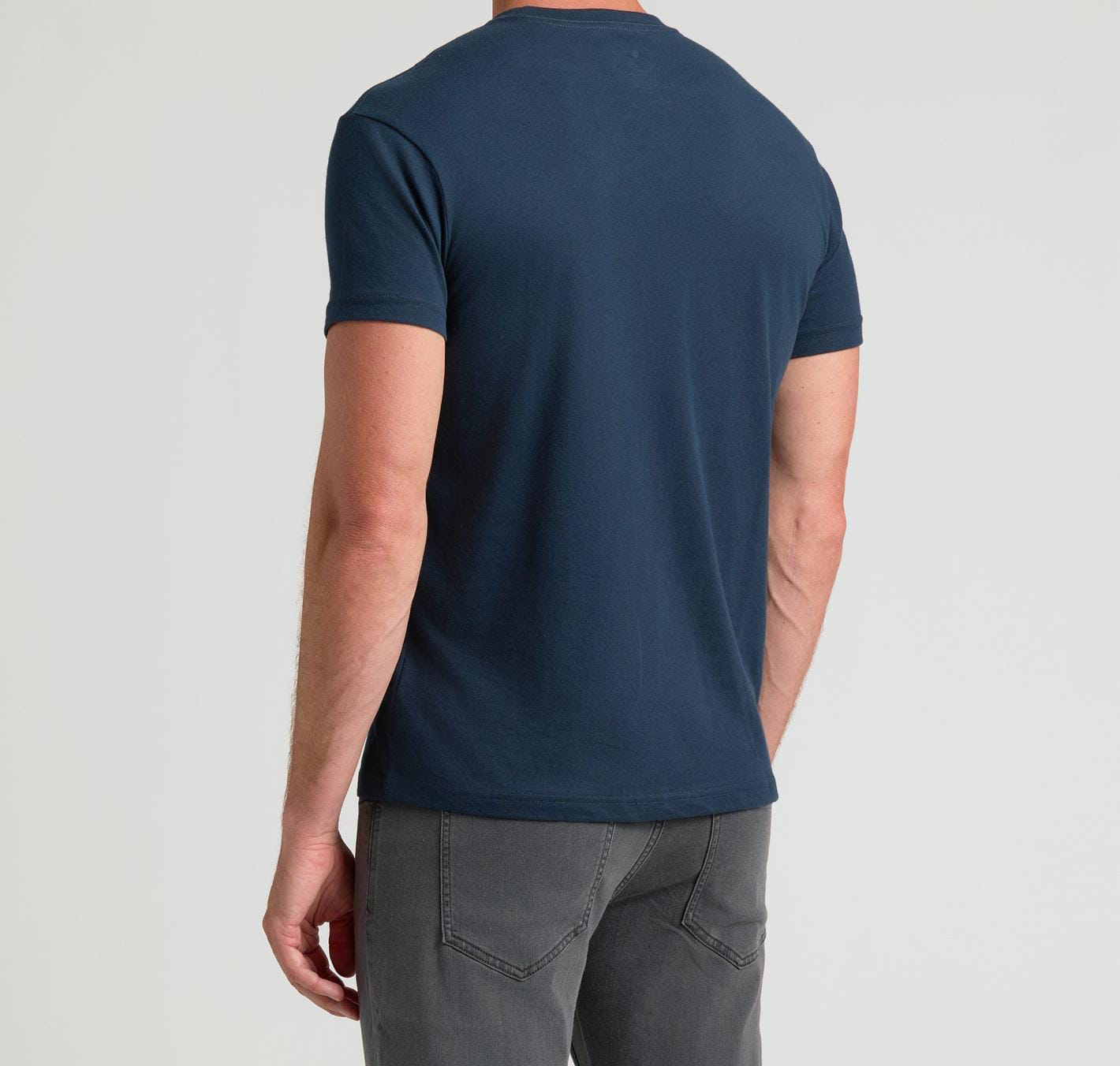Navy Slim fit Basic t-shirt