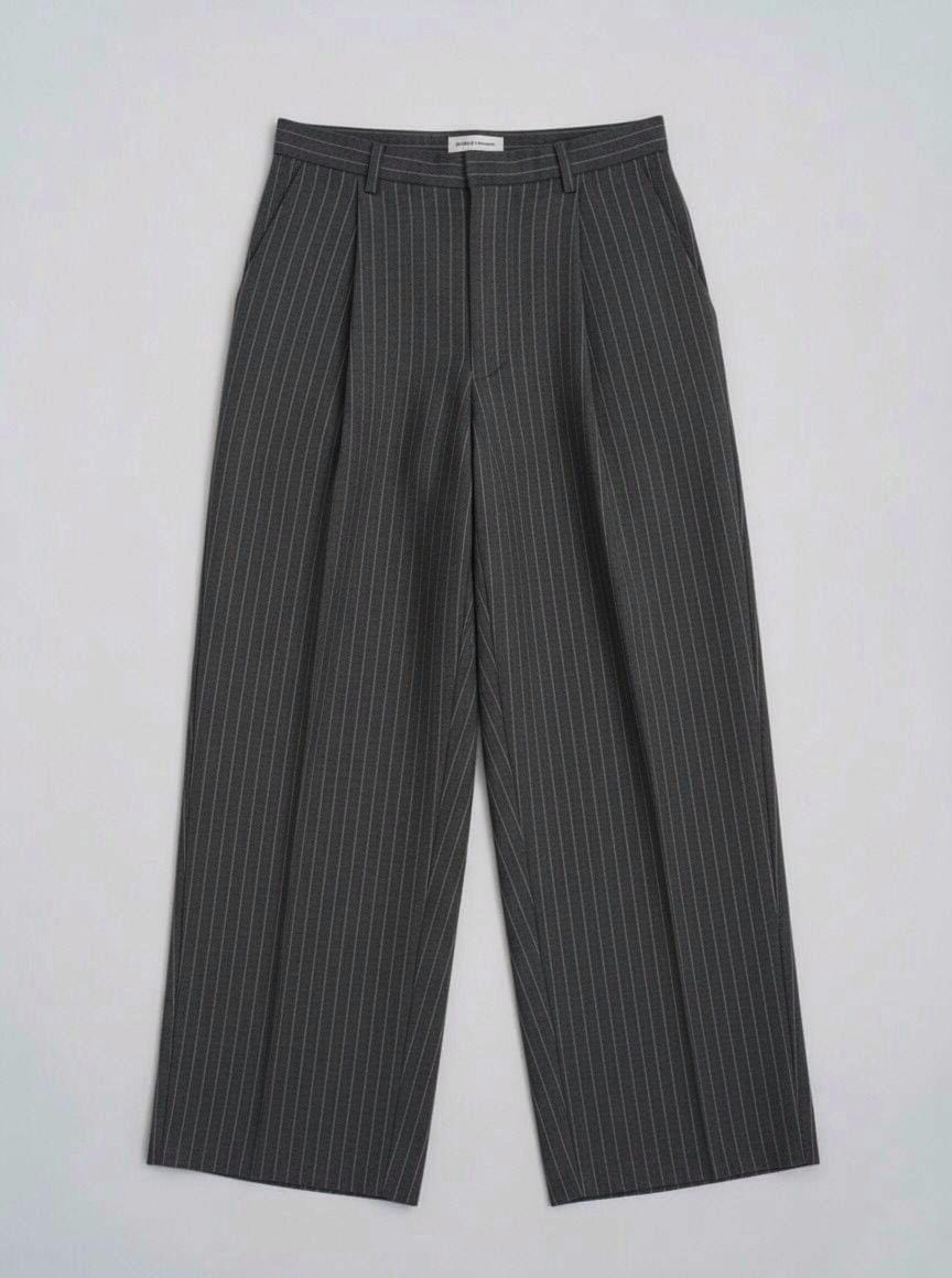 Grey Pinstriped pants
