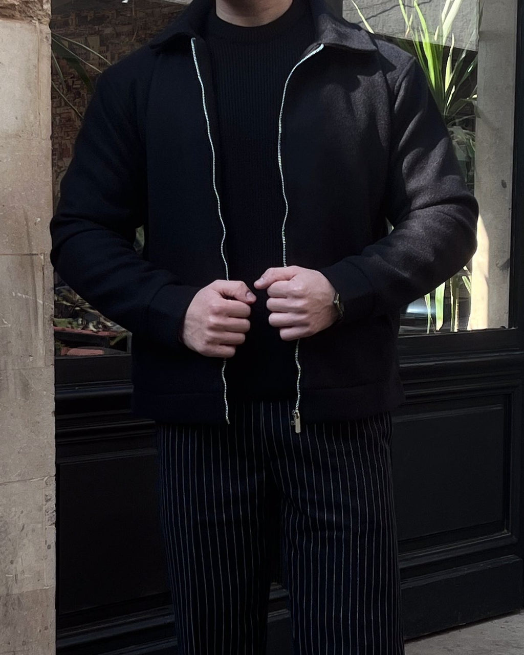 Black wool jacket