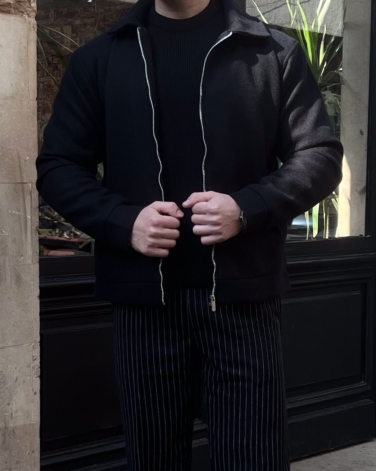 Black wool jacket