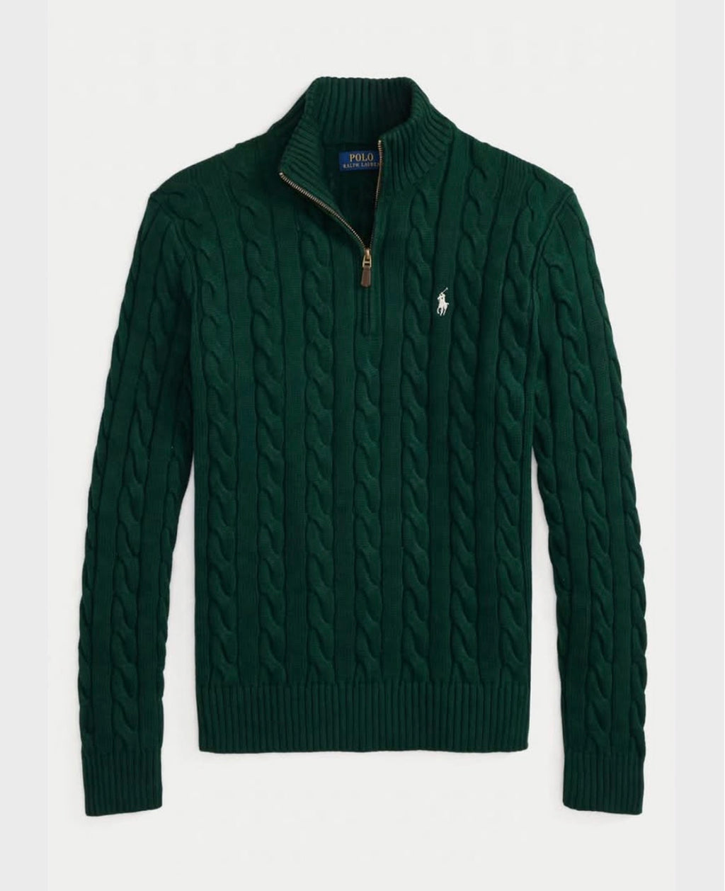 Olive green Ralph Lauren Q zipper pullover