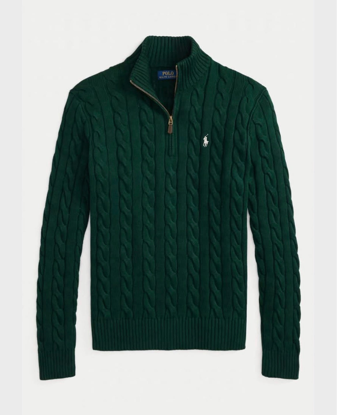 Olive green Ralph Lauren Q zipper pullover
