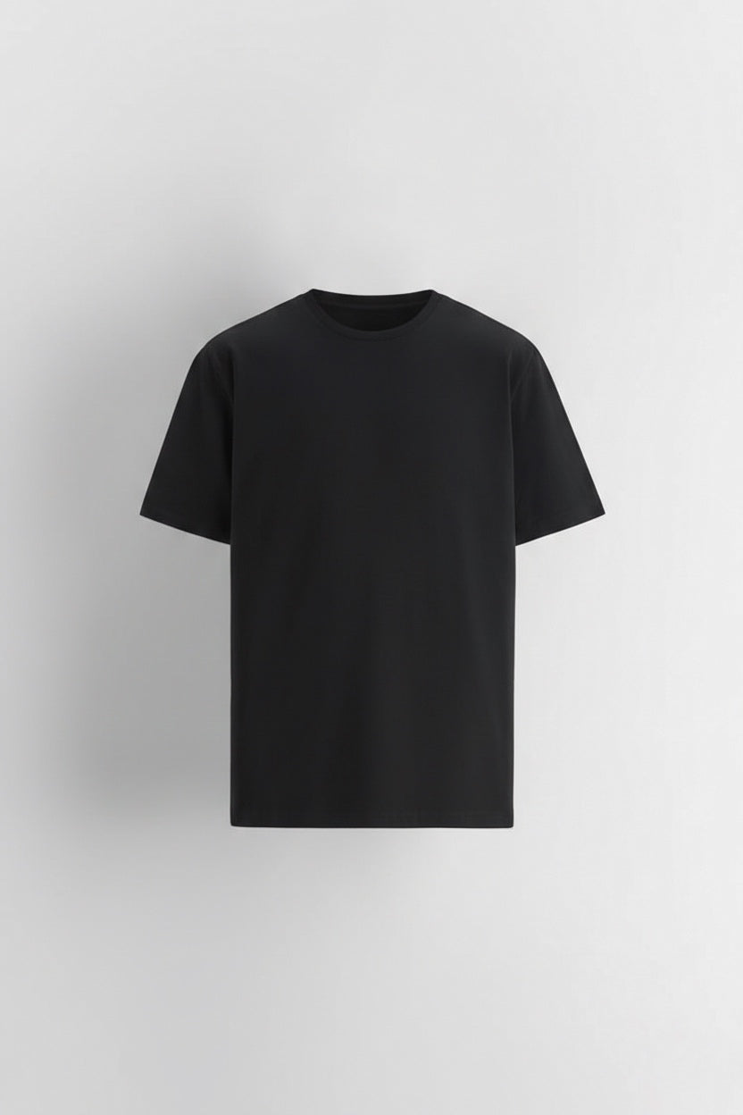 Black Slim fit Basic t-shirt