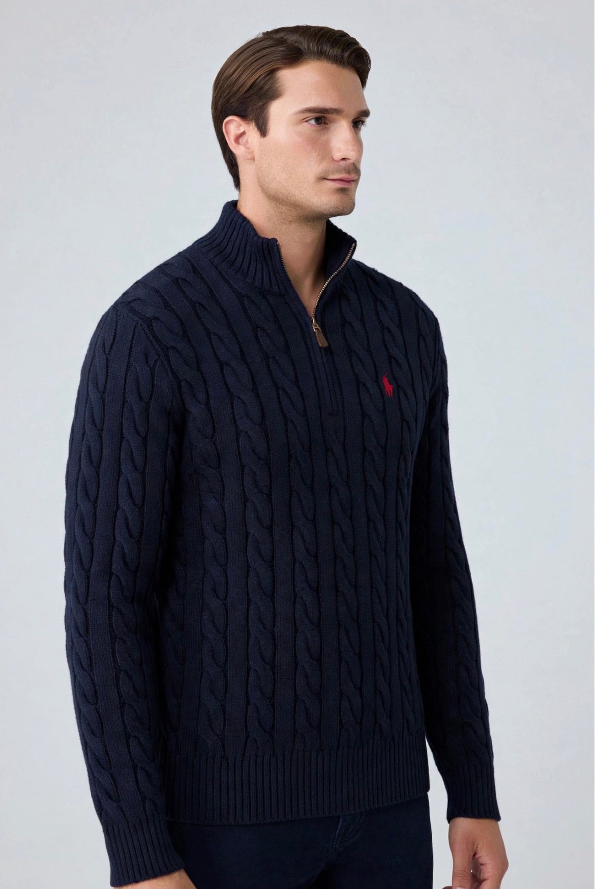 Navy Ralph Lauren Q zipper pullover
