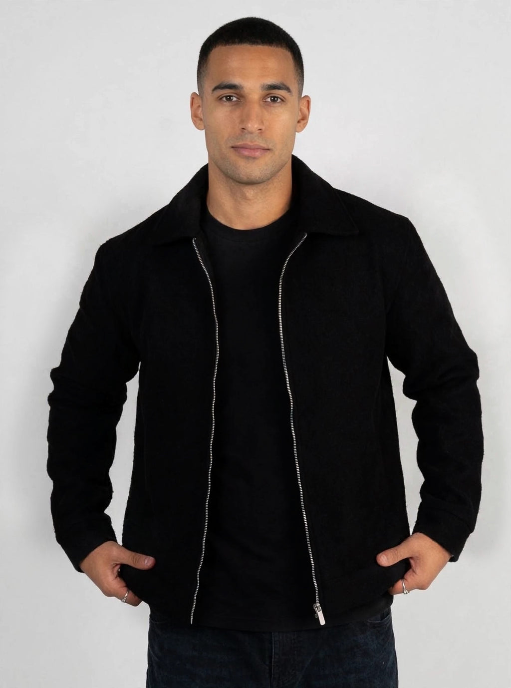Black wool jacket