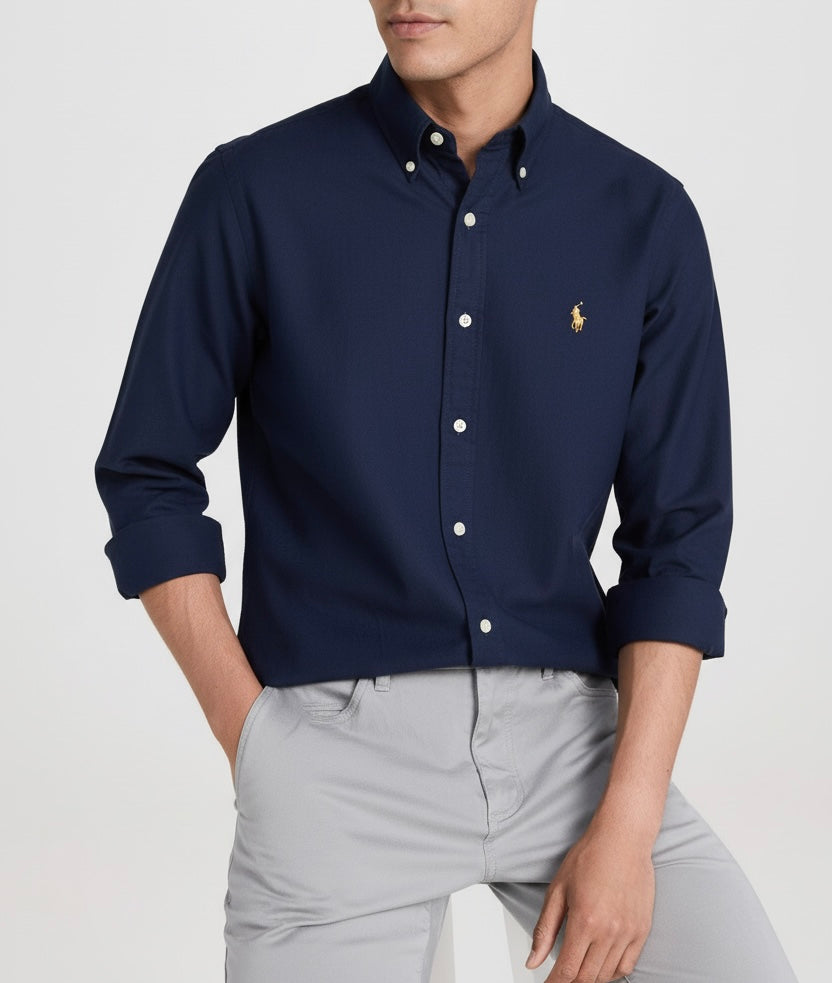 Navy Ralph Lauren Oxford shirt