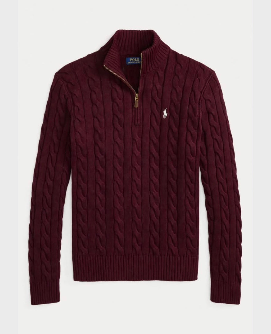 Burgundy Ralph Lauren Q zipper pullover