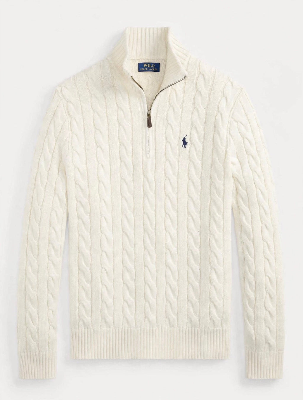 White Ralph Lauren Q zipper pullover