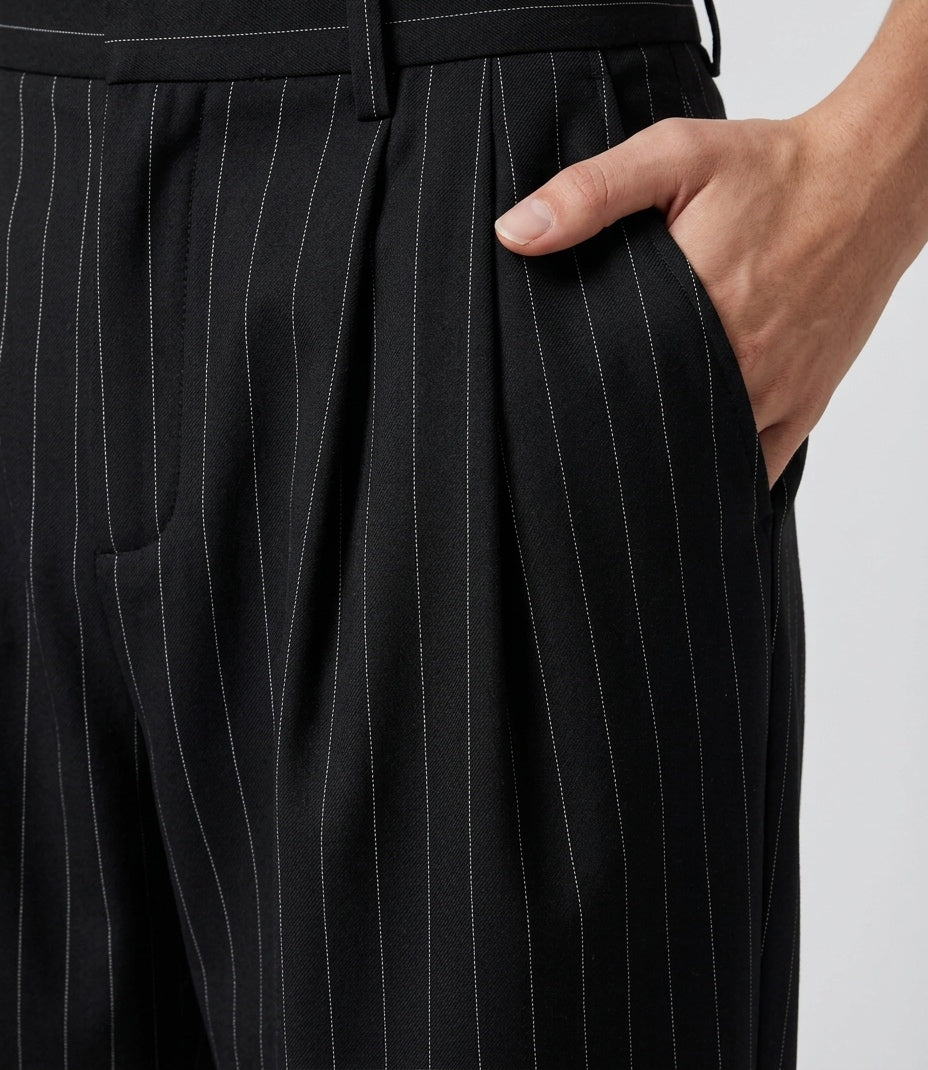 Black Pinstriped pants