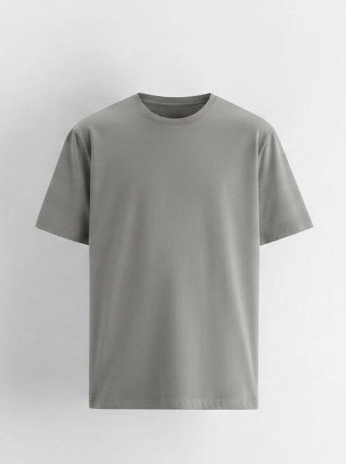Grey Slim fit Basic t-shirt