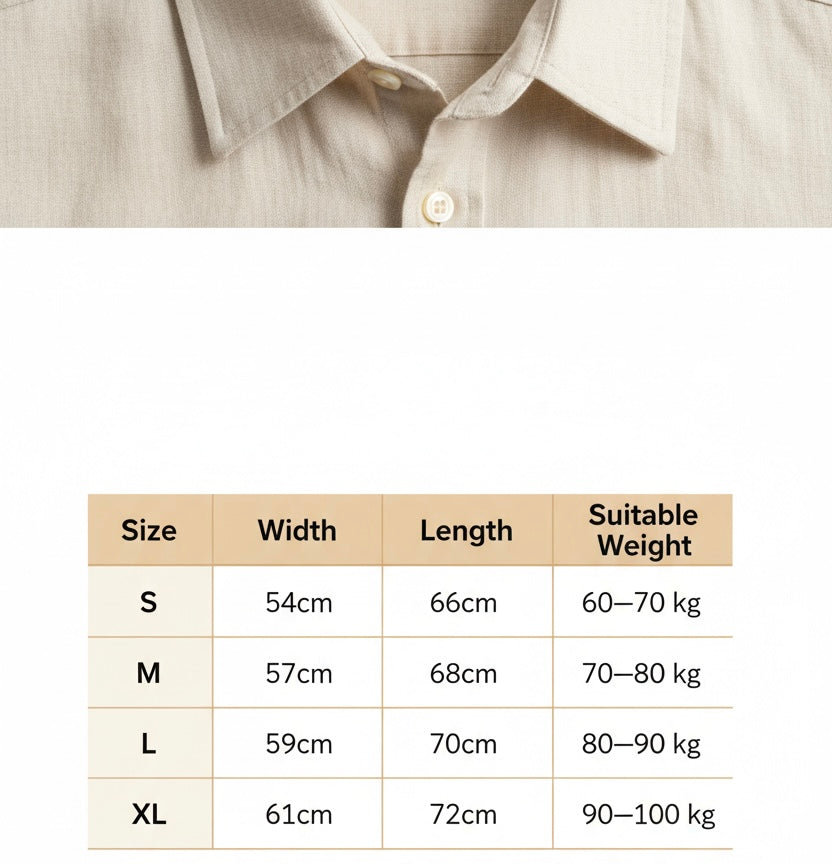 White linen shirt