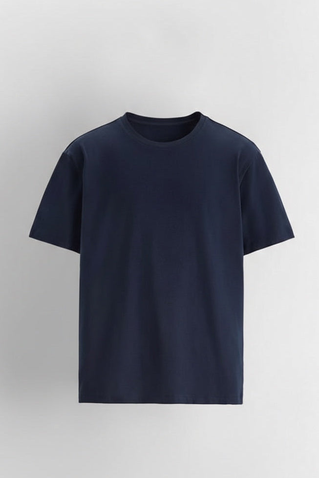 Navy Slim fit Basic t-shirt
