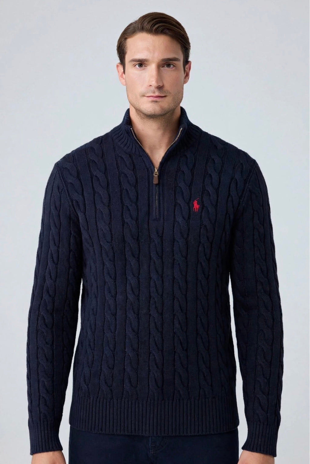 Navy Ralph Lauren Q zipper pullover
