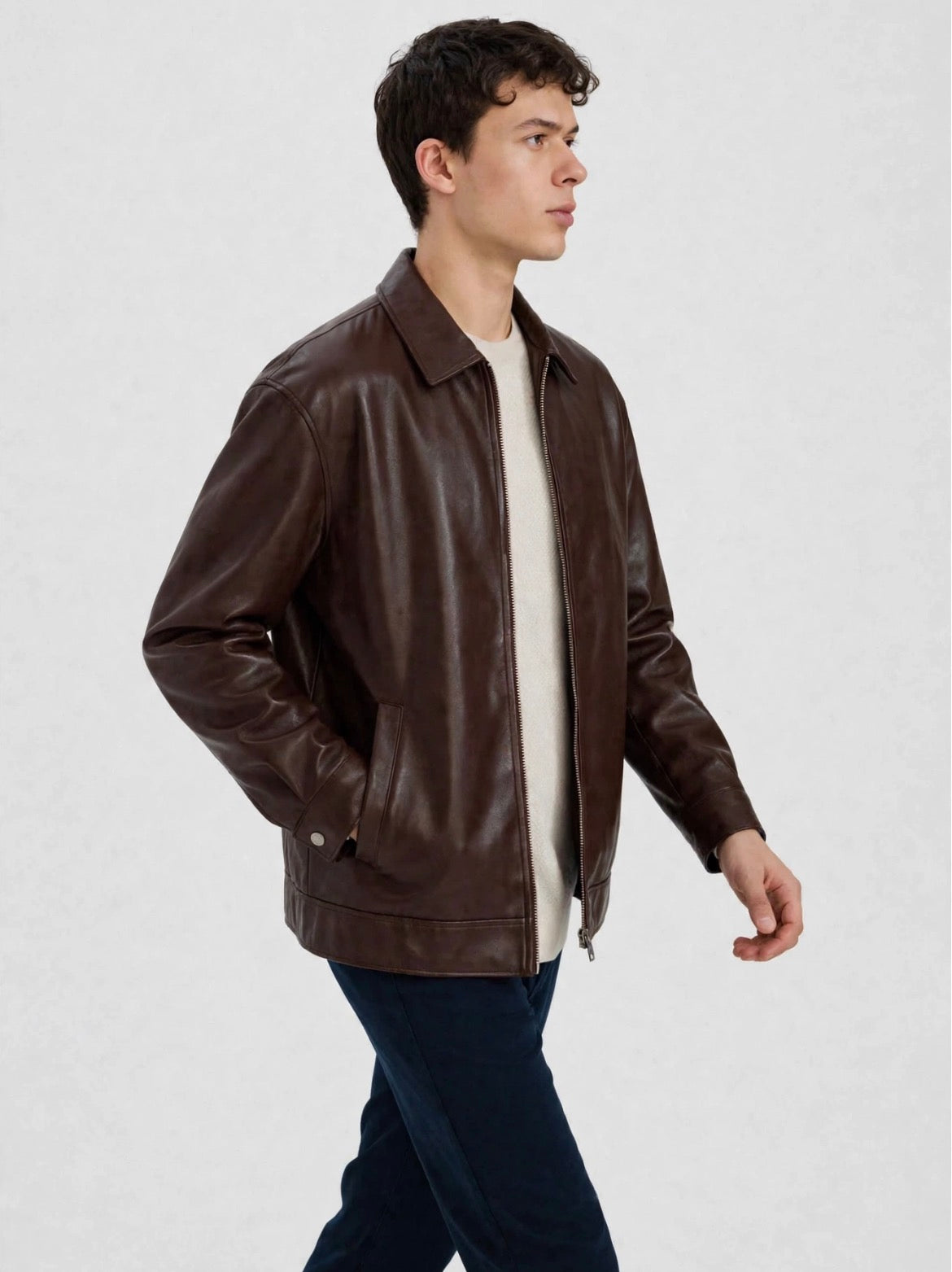 Brown Leather Jacket