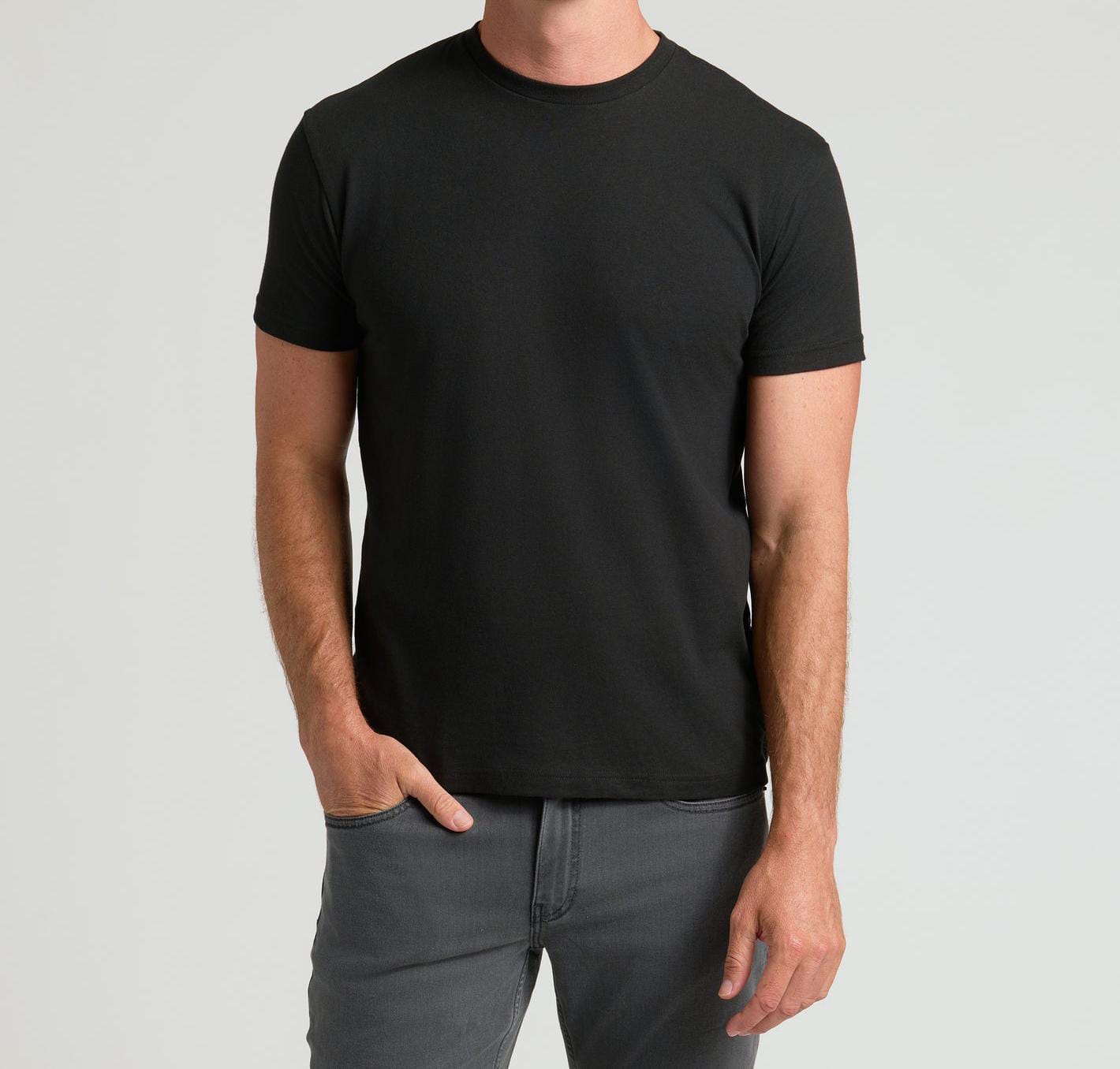 Black Slim fit Basic t-shirt