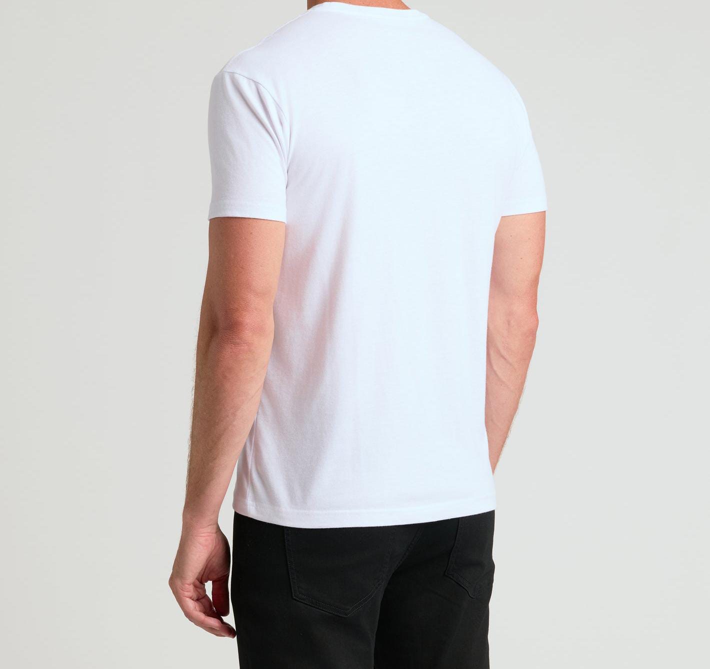 White Slim fit Basic t-shirt