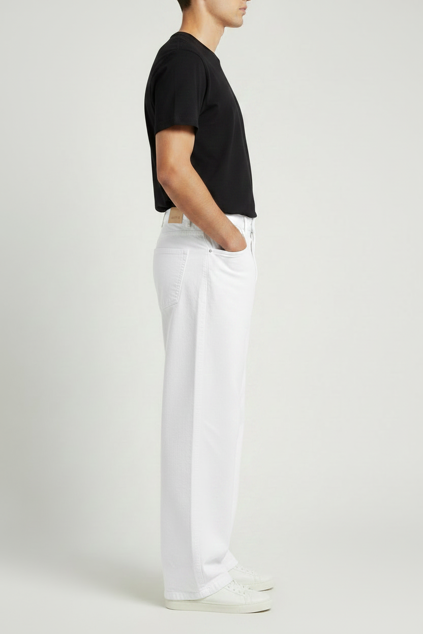 Relaxed jeans - White