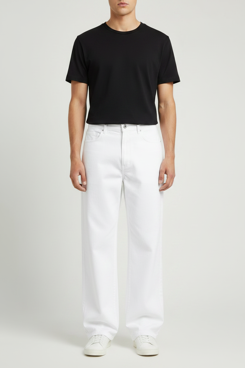 Relaxed jeans - White