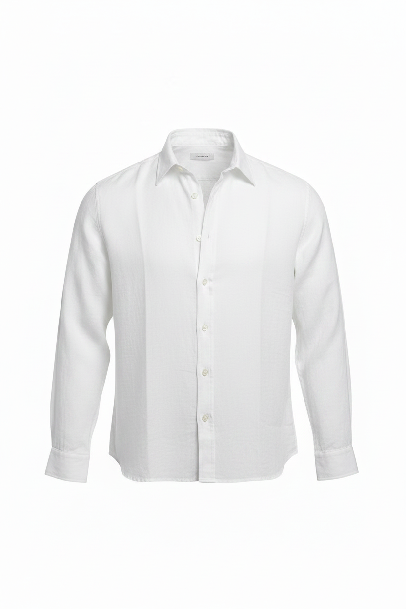 White linen shirt