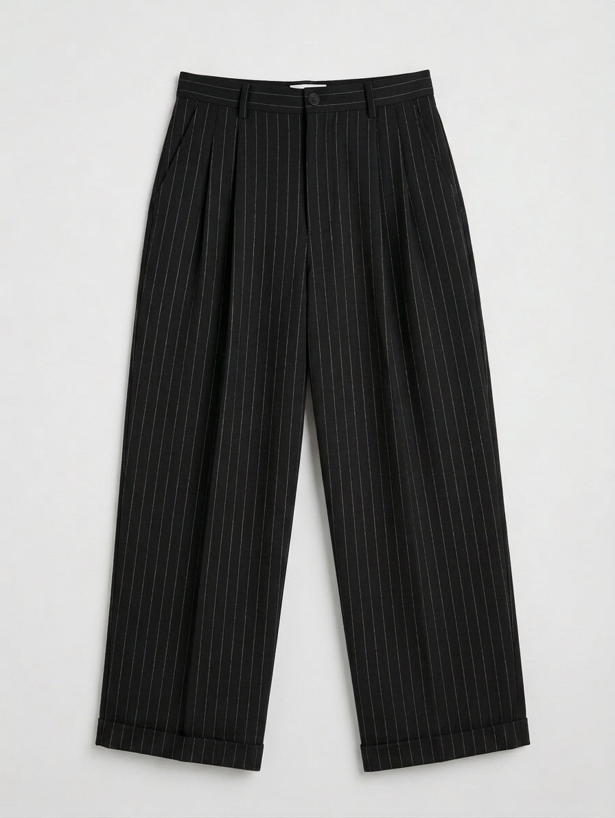 Black Pinstriped pants