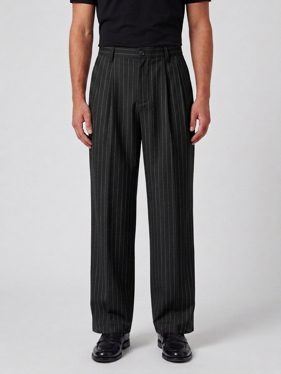 Black Pinstriped pants